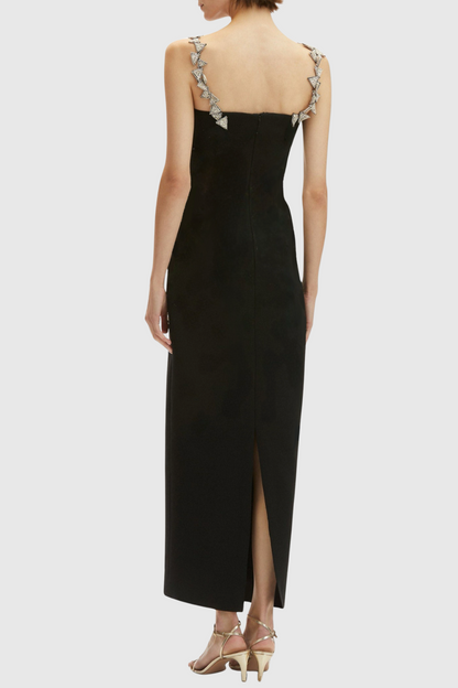 Rupala Crystal Triangle Maxi Bandage Dress