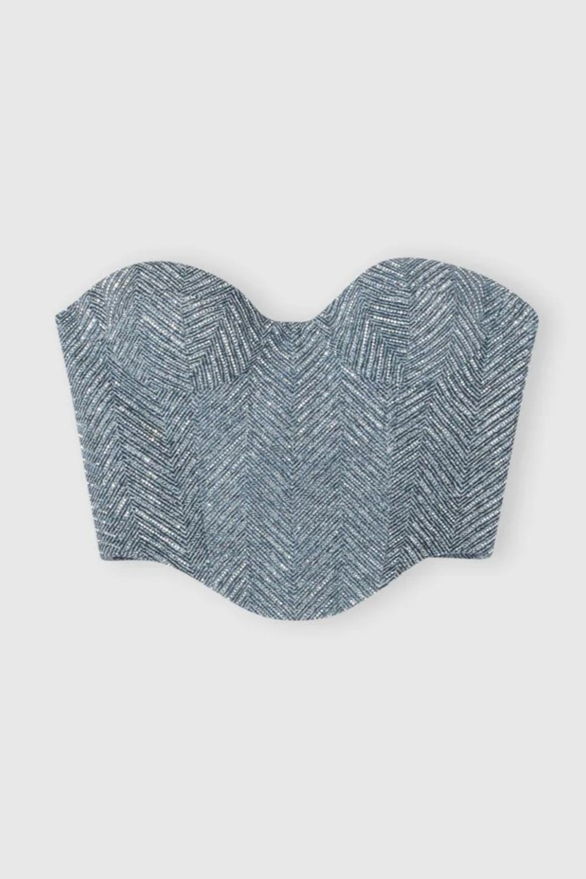 Seala Herringbone Bustier Top