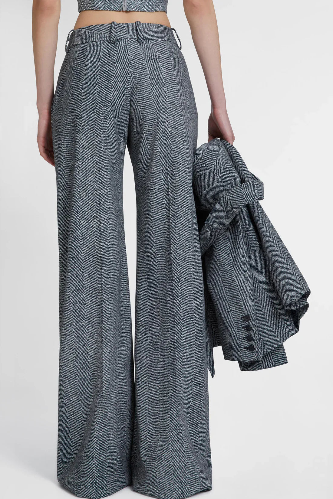 Seala Herringbone Wool Pants