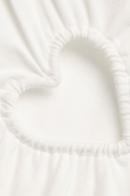 Shalita Heart Tank Top - White