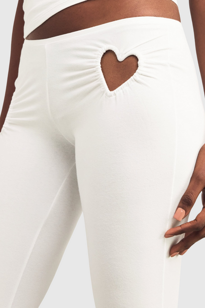 Shalita Heart Tank Top - White