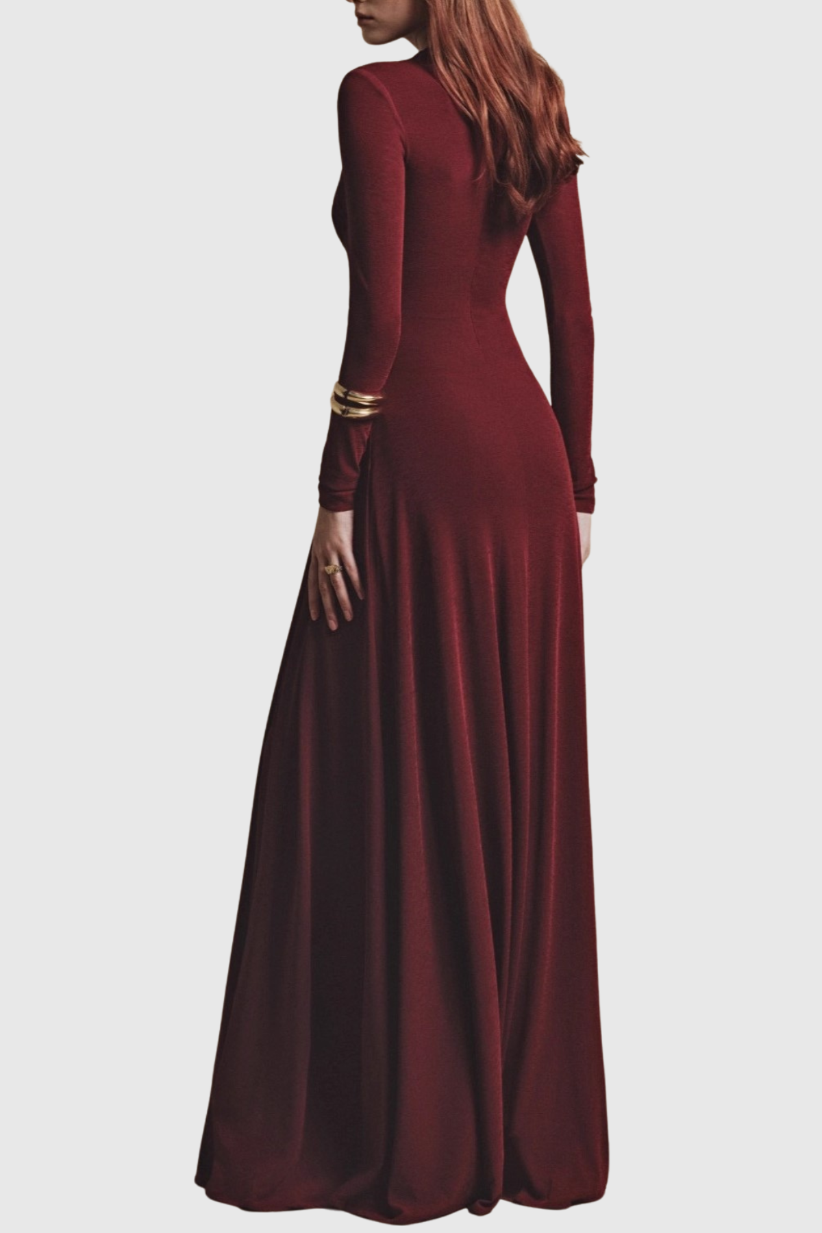 Sriana Asymmetrical Draped Maxi Dress