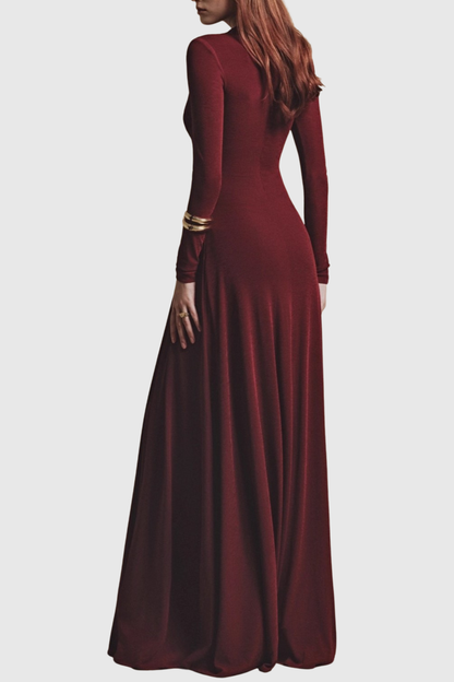 Sriana Asymmetrical Draped Maxi Dress