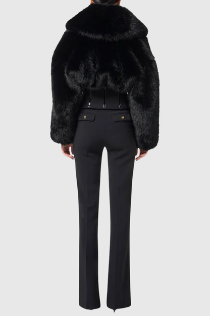 Susty Faux Fur Corset Jacket