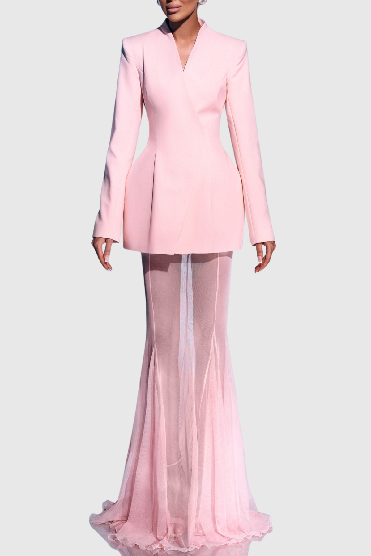 Terlin Satin Jacket & Skirt Set