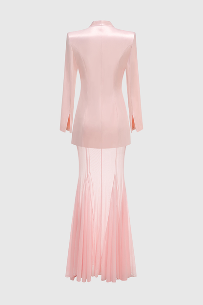 Terlin Satin Jacket & Skirt Set