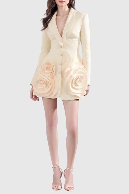 Veeta Floral Mini Blazer Dress