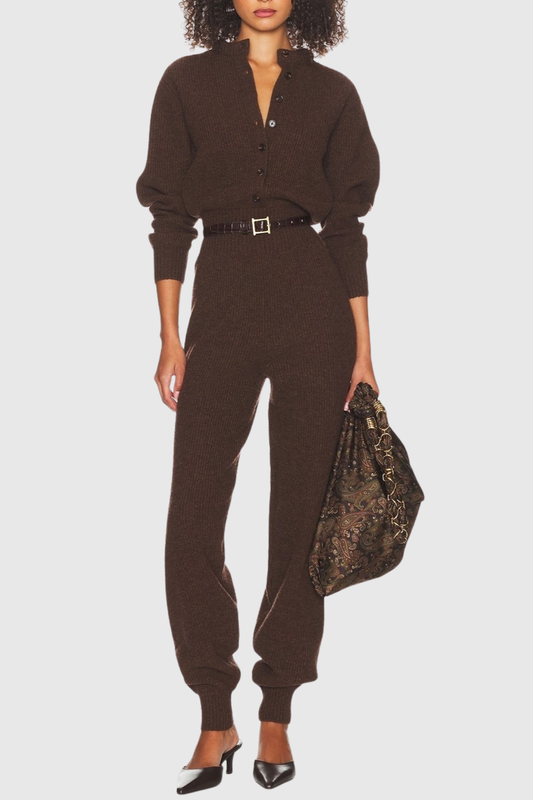 Walia Wool Knit Jumpsuit