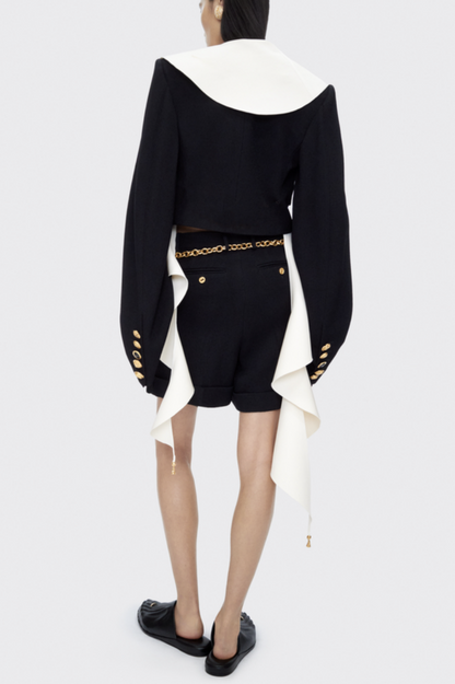 Wynta Collarless Jacket - Black