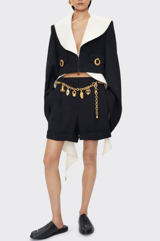 Wynta Collarless Jacket - Black