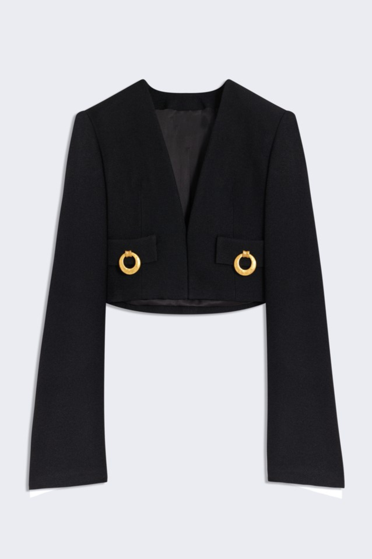 Wynta Collarless Jacket - Black