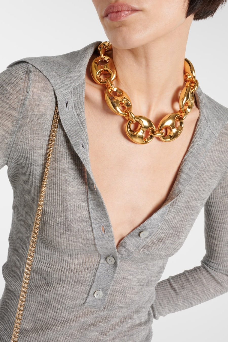 Zana Ribbed-knit Polo Top