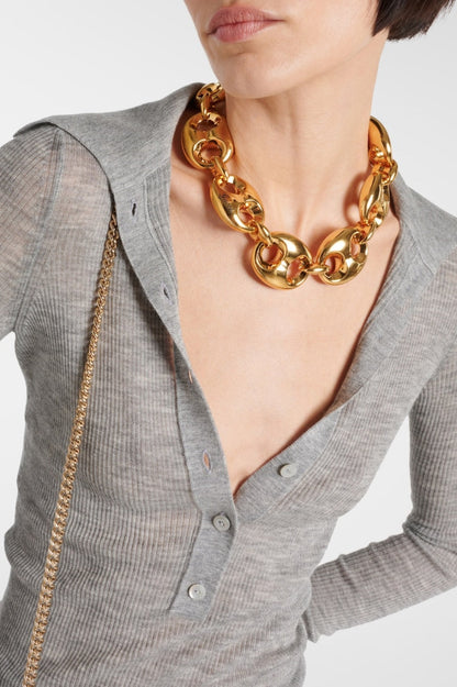 Zana Ribbed-knit Polo Top