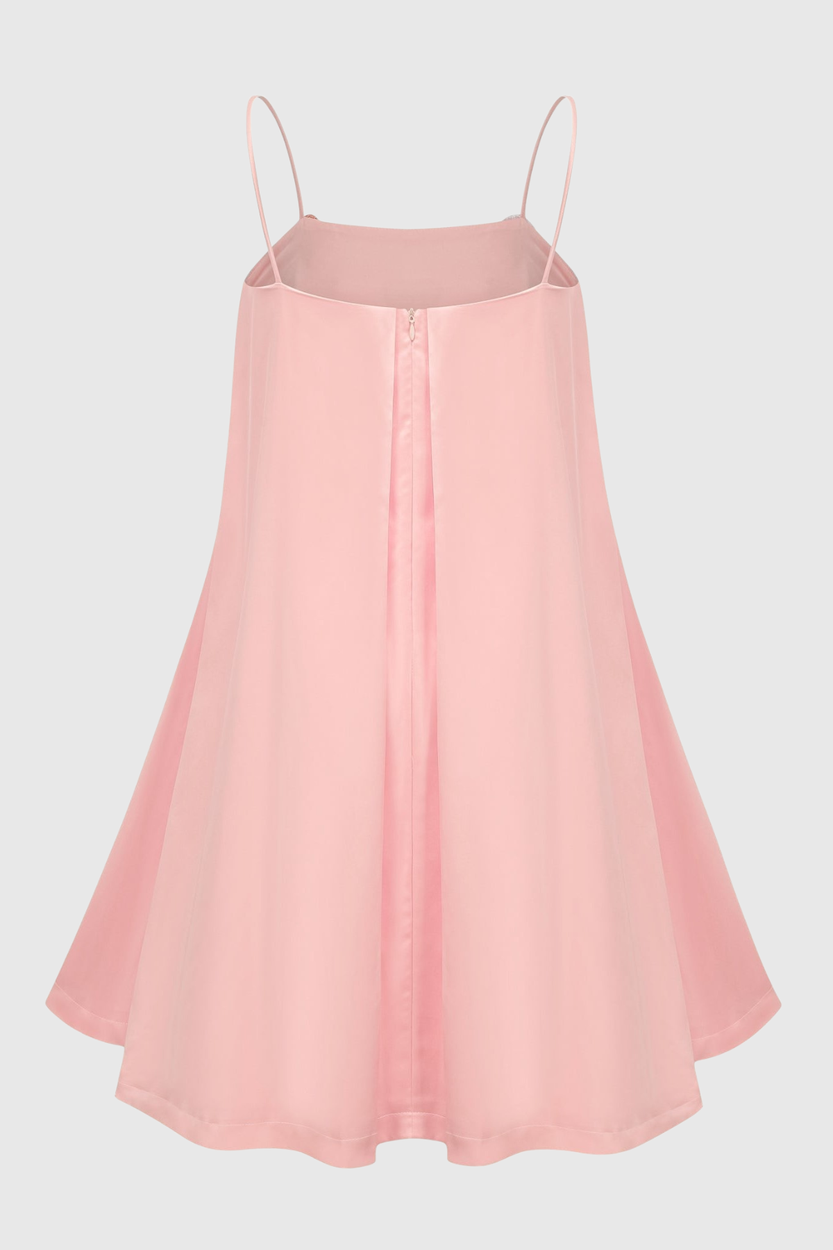 Zaniah Floral Embroidered Satin Mini Dress - Pink