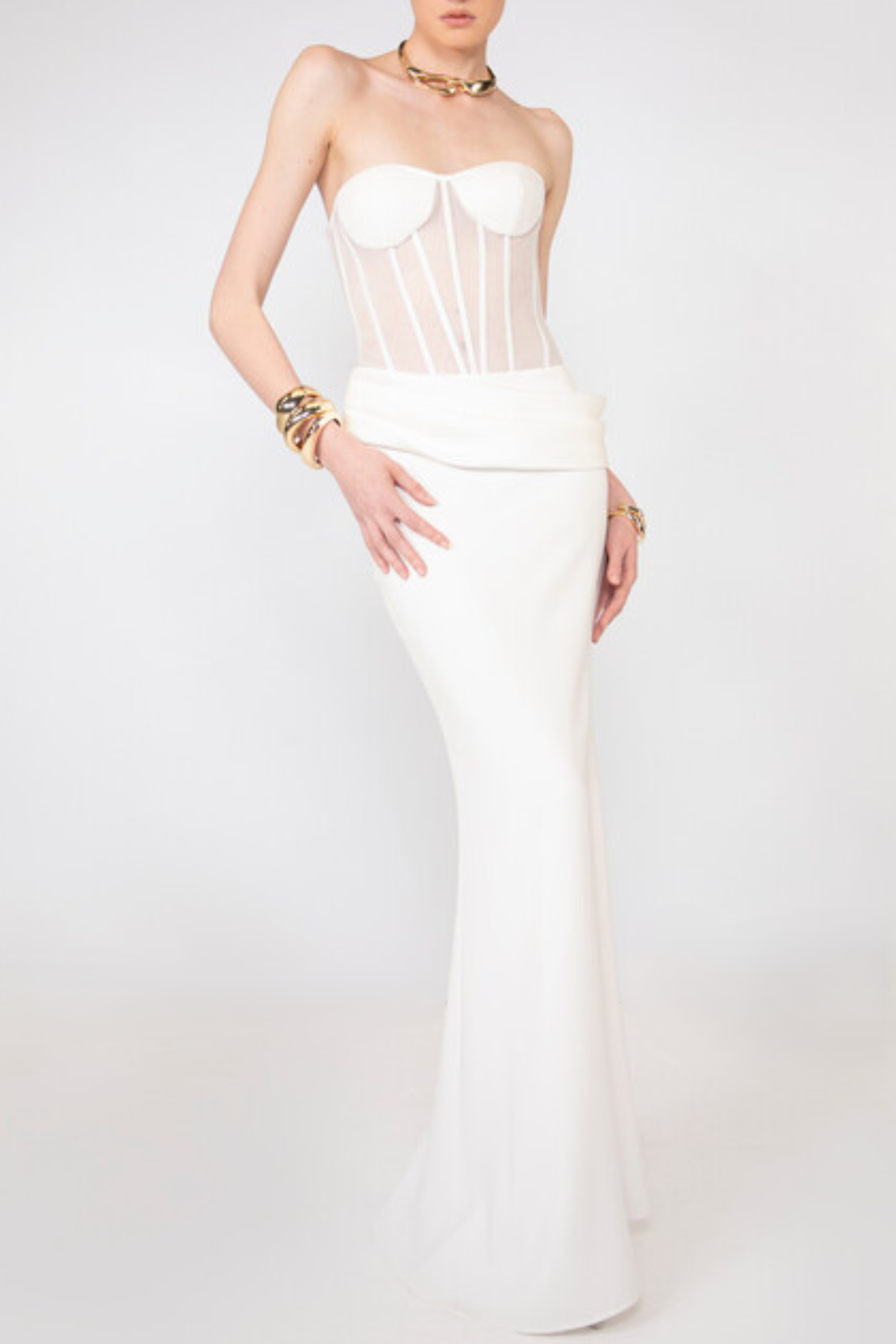 Zenobo Mesh Corset & Skirt Set